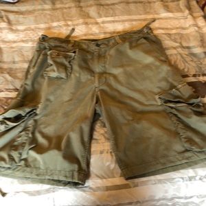 Olive Green Polo Cargo Shorts